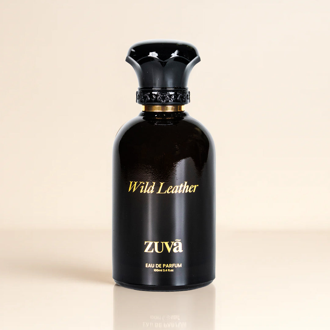 Wild Leather Eau de Parfum 100ml – Unisex Long-Lasting Arabic Leather & Oud Fragrance with Cardamom, Saffron, Patchouli & Vetiver