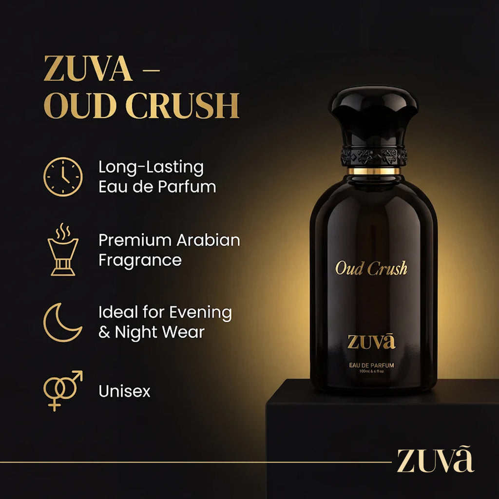 Oud Crush Eau de Parfum 100ml – Luxury Long-Lasting Oriental Woody Oud Perfume for Men & Women